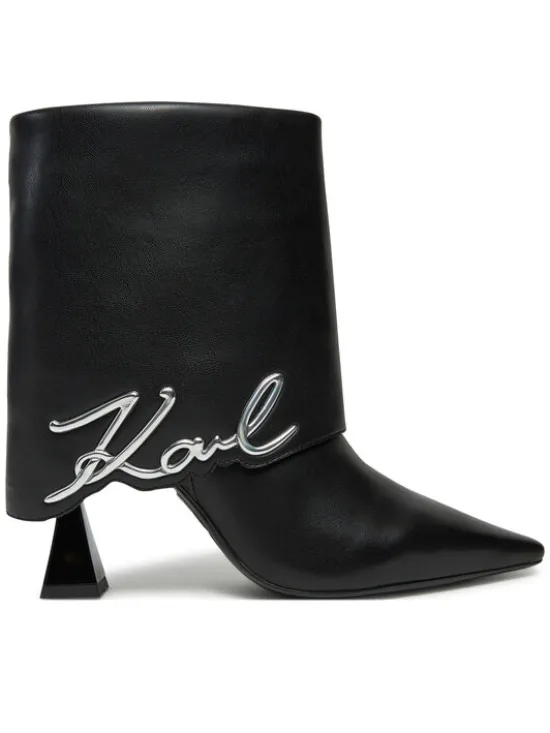 KARL LAGERFELD Botki KL32044A Czarny