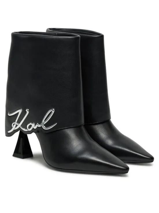 KARL LAGERFELD Botki KL32044A Czarny