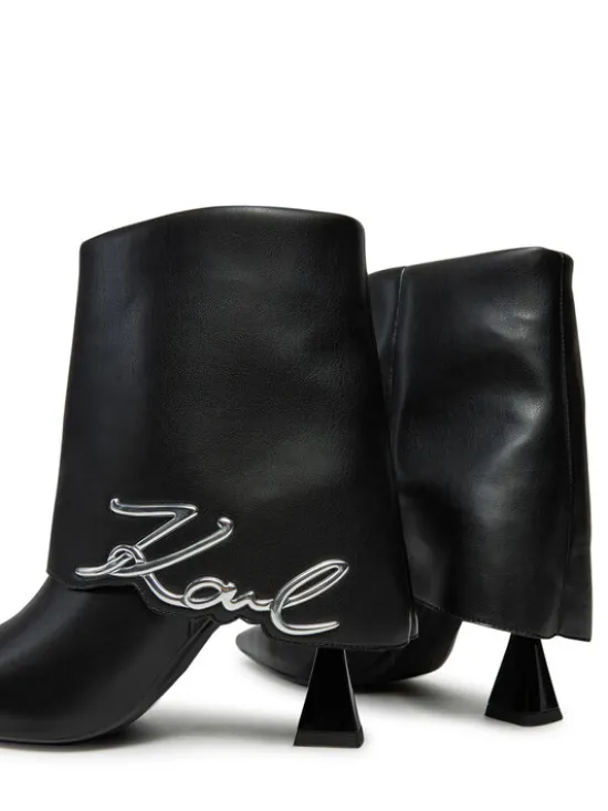 KARL LAGERFELD Botki KL32044A Czarny