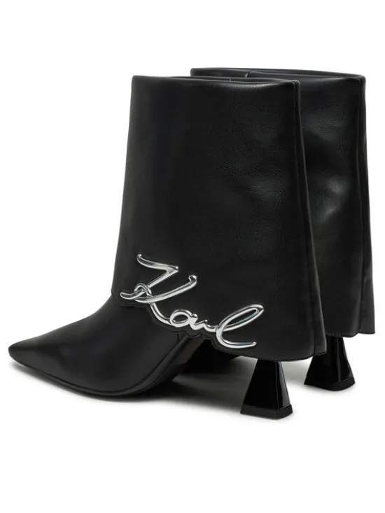 KARL LAGERFELD Botki KL32044A Czarny