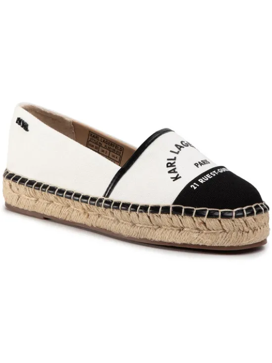 KARL LAGERFELD Espadryle KL80108 Biały