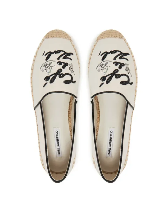 KARL LAGERFELD Espadryle KL81125 Biały