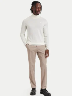 KARL LAGERFELD Golf 655058 564399 Beżowy jasny Regular Fit