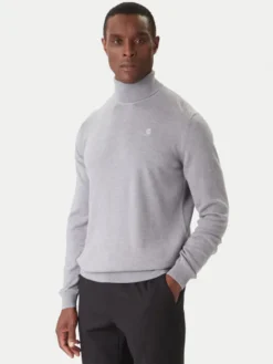KARL LAGERFELD Golf 655058 554399 Szary Regular Fit