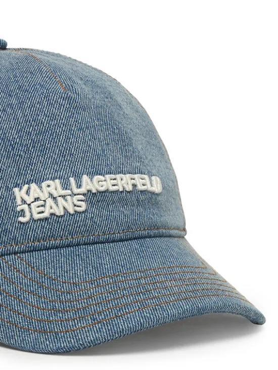 Karl Lagerfeld Jeans Czapka z daszkiem B2W33002 Niebieski jasny