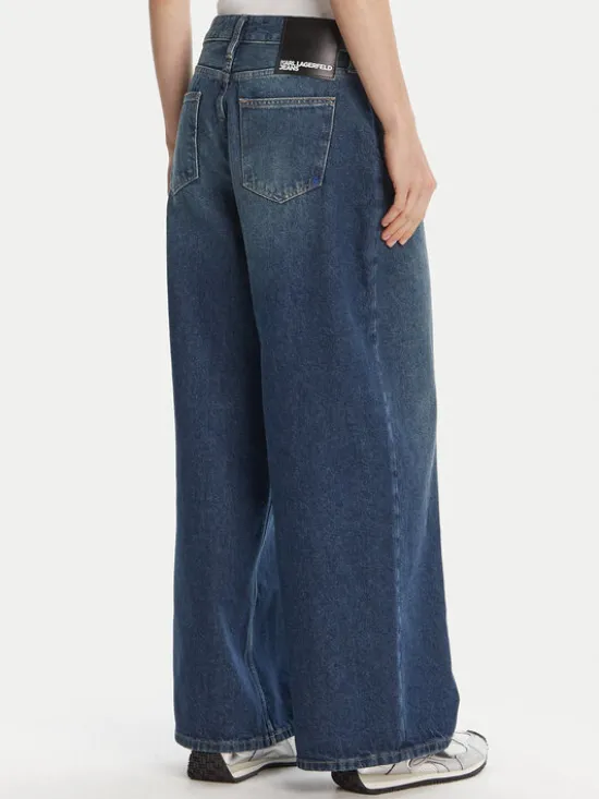 Karl Lagerfeld Jeans Jeansy A3W10079 Niebieski Wide Leg