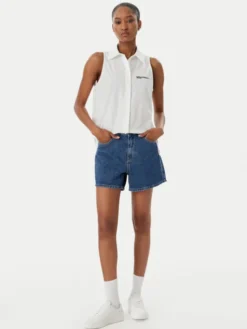 Karl Lagerfeld Jeans Kamizelka B2W11020 Biały Regular Fit