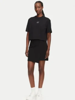 Karl Lagerfeld Jeans Spódnica mini B3W12004 Czarny Regular Fit