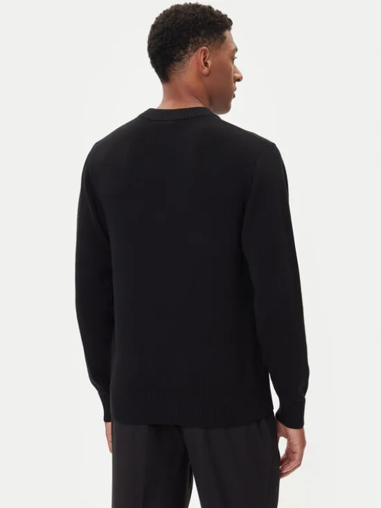 Karl Lagerfeld Jeans Sweter A4M18033 Czarny Regular Fit