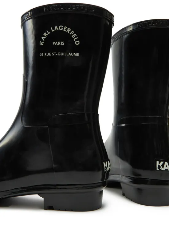 KARL LAGERFELD Kalosze KL47075S Czarny