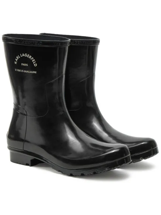 KARL LAGERFELD Kalosze KL47075S Czarny