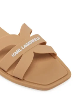KARL LAGERFELD Klapki Jelly IV KL80025 Beżowy