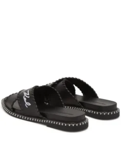 KARL LAGERFELD Klapki Kleo KL81372 Czarny