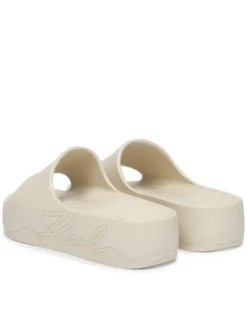 KARL LAGERFELD Klapki Kobo II KL86048F Écru