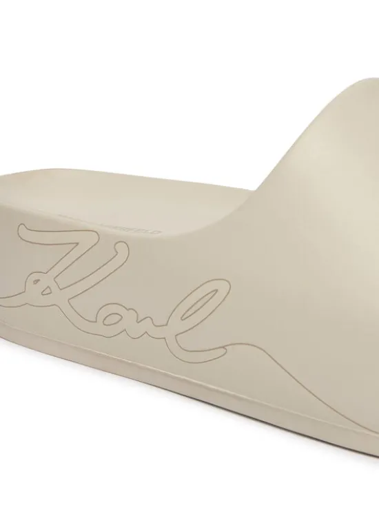 KARL LAGERFELD Klapki Kobo II KL86048F Écru