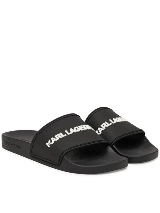 KARL LAGERFELD Klapki Kondo II KL70004C Czarny