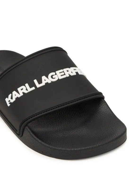 KARL LAGERFELD Klapki Kondo II KL70004C Czarny