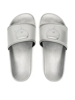 KARL LAGERFELD Klapki Kondo Maxi KL80819M Srebrny