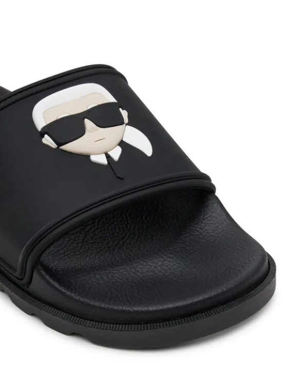 KARL LAGERFELD Klapki Kondo Tred KL70905 Czarny