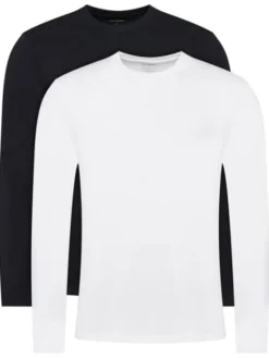 KARL LAGERFELD Komplet t-shirtów A4M47003 Czarny Regular Fit
