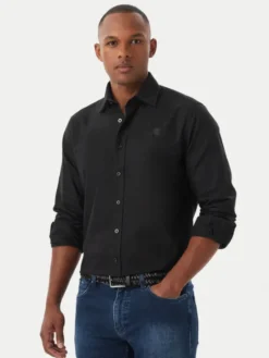KARL LAGERFELD Koszula 605192 561784 Czarny Modern Fit