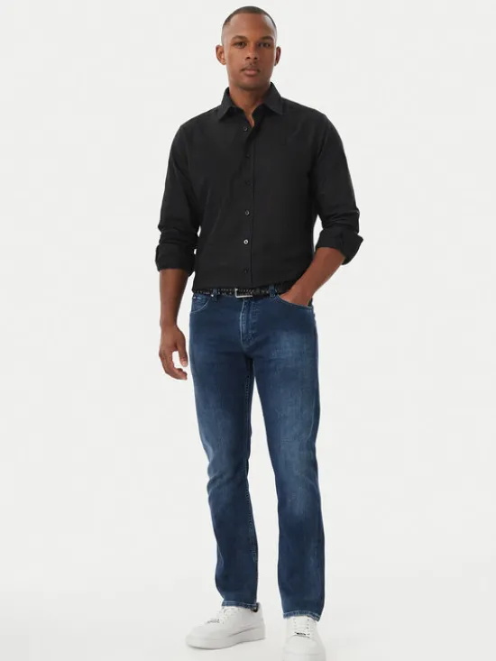 KARL LAGERFELD Koszula 605192 561784 Czarny Modern Fit