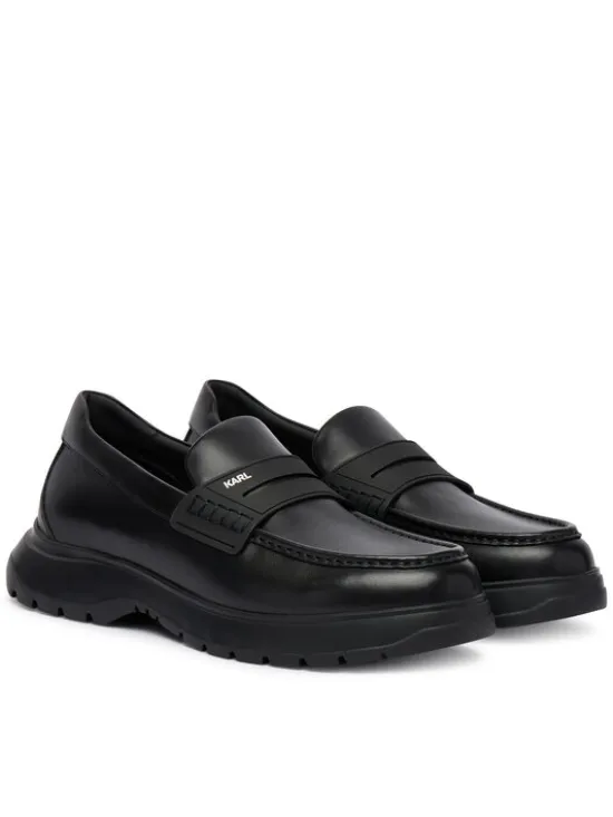 KARL LAGERFELD Loafersy Magnus KL10610 Czarny