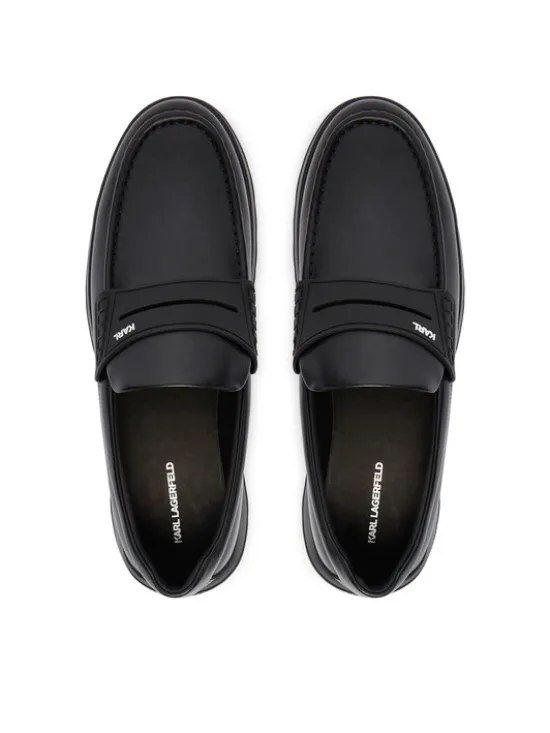 KARL LAGERFELD Loafersy Magnus KL10610 Czarny