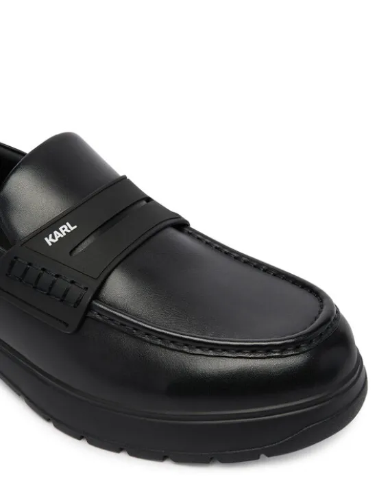 KARL LAGERFELD Loafersy Magnus KL10610 Czarny
