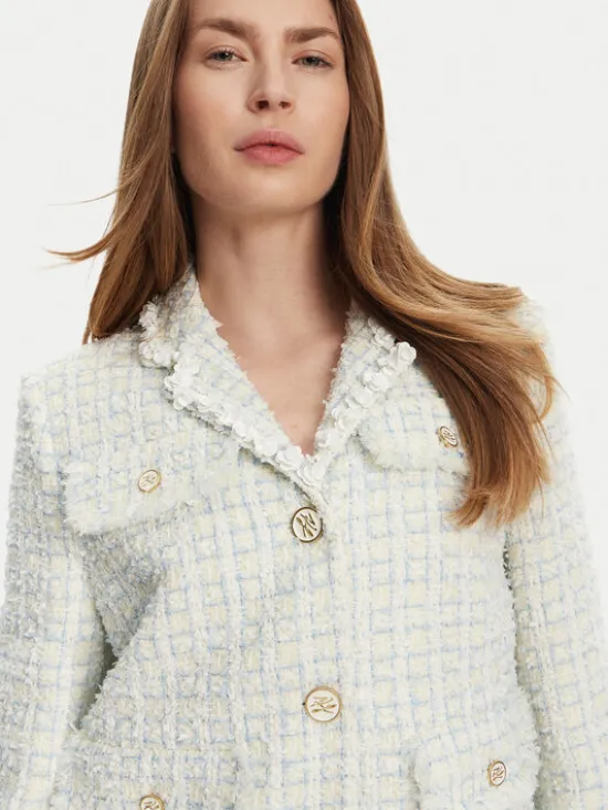 KARL LAGERFELD Marynarka A2W14024 Błękitny Regular Fit