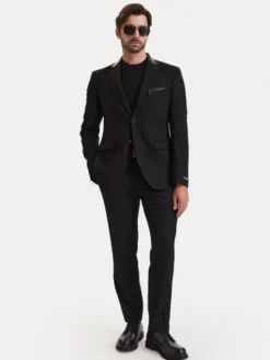 KARL LAGERFELD Marynarka 155245 564010 Czarny Slim Fit