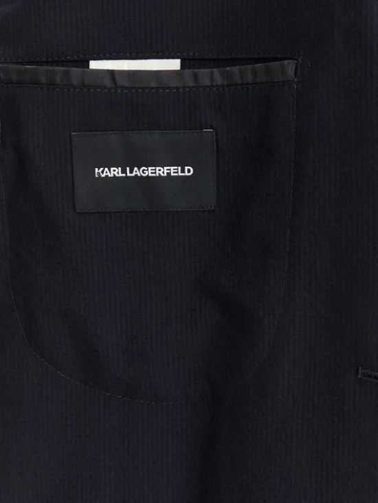 KARL LAGERFELD Marynarka 155280-562034 Granatowy Slim Fit