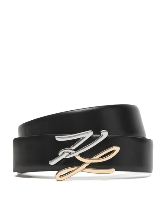KARL LAGERFELD Pasek Damski B1W33044 Czarny