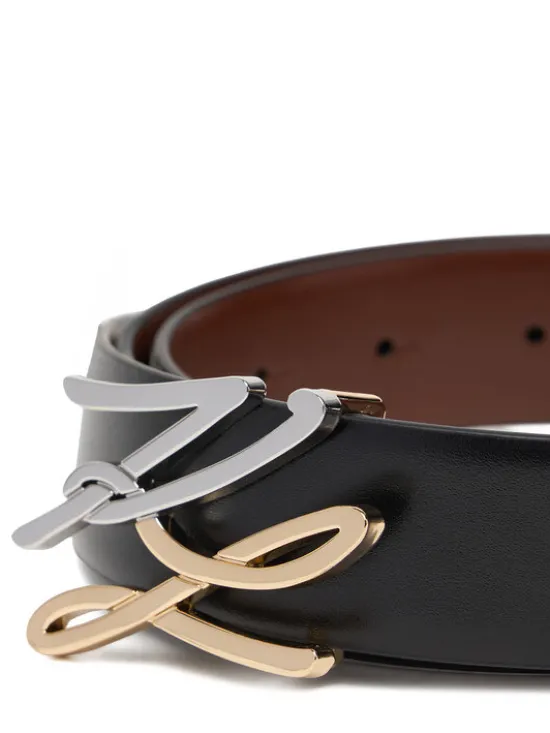 KARL LAGERFELD Pasek Damski B1W33044 Czarny