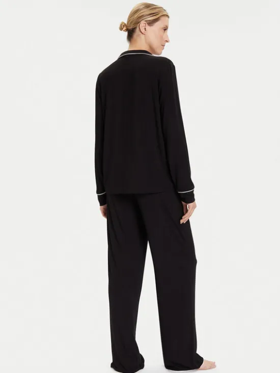 KARL LAGERFELD Piżama A4W45004 Czarny Relaxed Fit