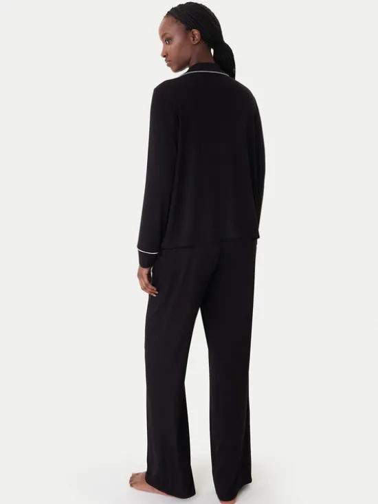 KARL LAGERFELD Piżama B1W45010 Czarny Relaxed Fit