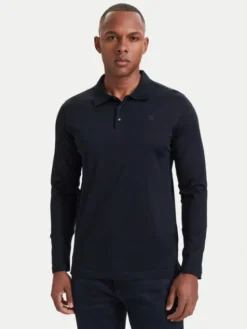 KARL LAGERFELD Polo 745000 564200 Granatowy Regular Fit