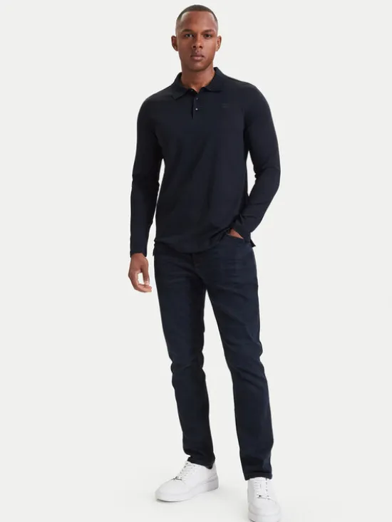 KARL LAGERFELD Polo 745000 564200 Granatowy Regular Fit