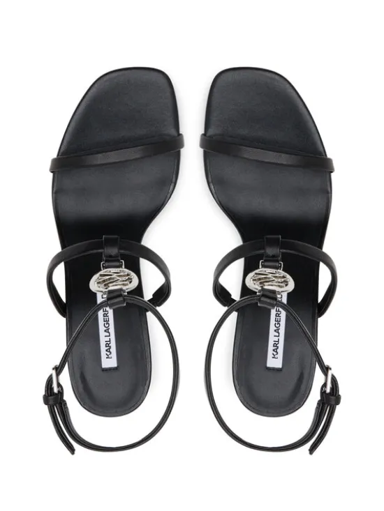KARL LAGERFELD Sandały Belvia KL32914 Czarny