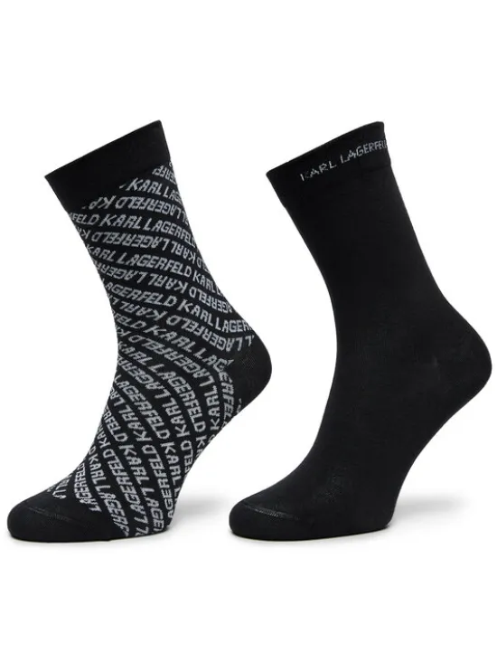 KARL LAGERFELD Skarpety długie 246W6002 Czarny