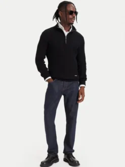 KARL LAGERFELD Sweter 655028 564308 Czarny Regular Fit
