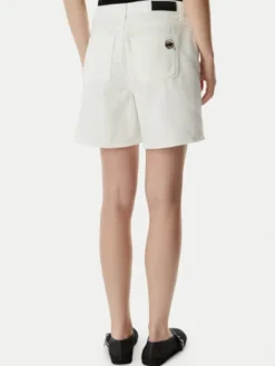 KARL LAGERFELD Szorty jeansowe B2W10048 Kremowy Loose Fit