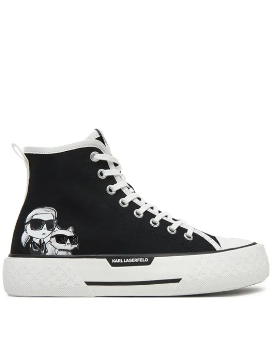 KARL LAGERFELD Trampki KL60654T Czarny