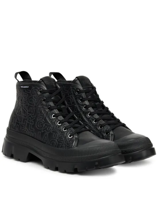 KARL LAGERFELD Trzewiki KL25231 Czarny