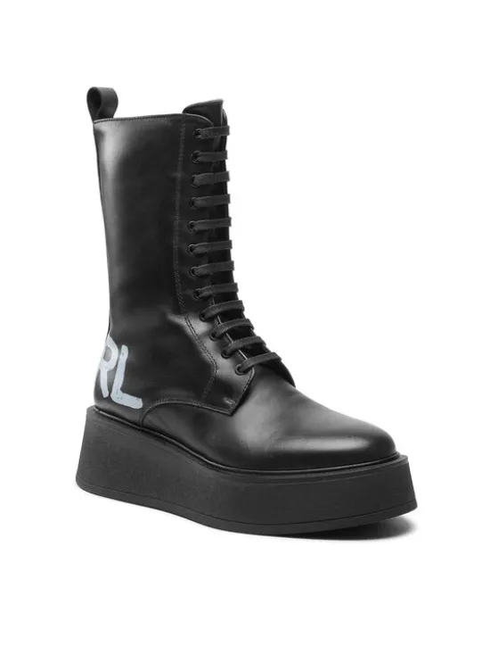 KARL LAGERFELD Trzewiki KL42475 Czarny