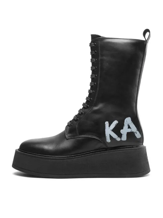 KARL LAGERFELD Trzewiki KL42475 Czarny