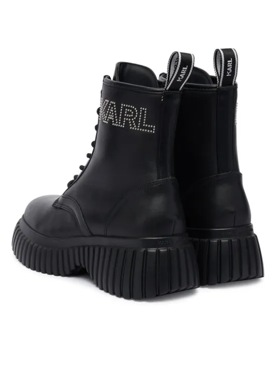 KARL LAGERFELD Trzewiki KL44475 Czarny