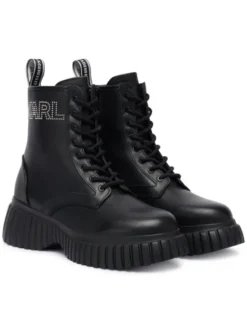 KARL LAGERFELD Trzewiki KL44475 Czarny
