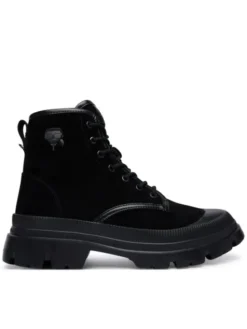 KARL LAGERFELD Trzewiki Trekka Mens Nft KL25252 Czarny