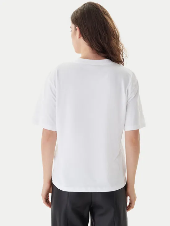 KARL LAGERFELD T-Shirt B1W17031 Biały Relaxed Fit